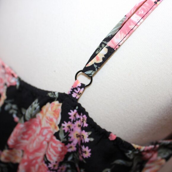 Lily Rose Pink Floral Print Dress - Size Large - Picture 4 of 12